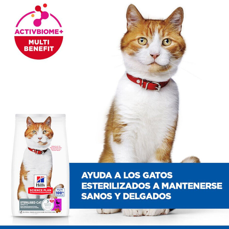 Hill's Science Plan Sterilised pienso pato para gatos adultos esterilizados thumbnail