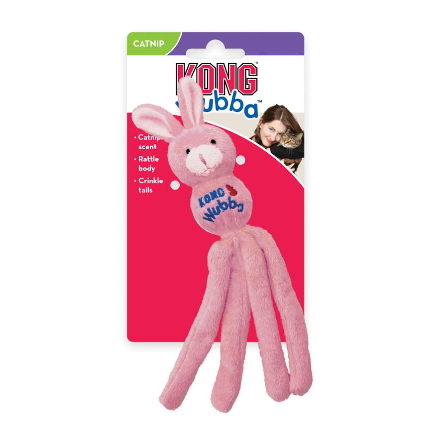 Kong Wubba Bunny peluche de juguete en colores surtidos para gatos