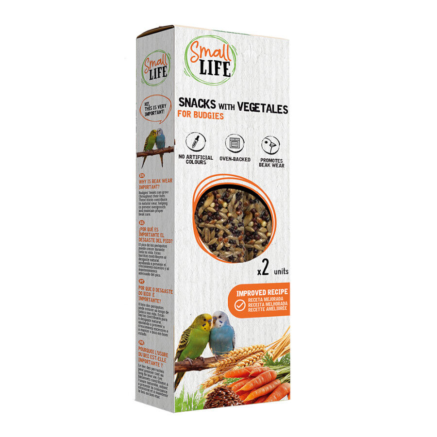 2 barritas Small Life Barritas Snack con Vegetales para periquitos, , large Imagen numero 1