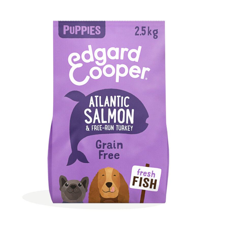 Edgard &amp; Cooper Puppy Salmón y Pavo pienso parra perros thumbnail