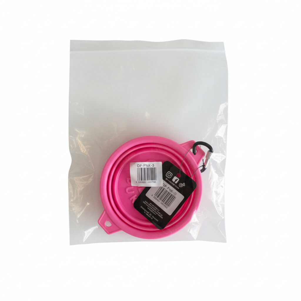 Dukier Bebedero Rosa Plegable para perros, , large Imagen numero 4