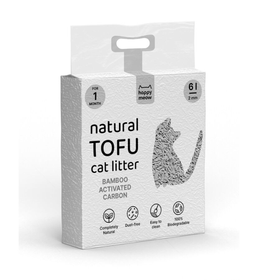 Happy Meow Natural Tofu Aglomerante Bambu para gatos