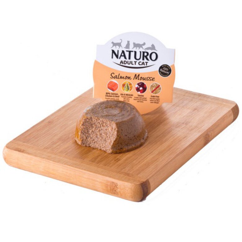 Naturo tarrina mousse de salmón para gatos image number null