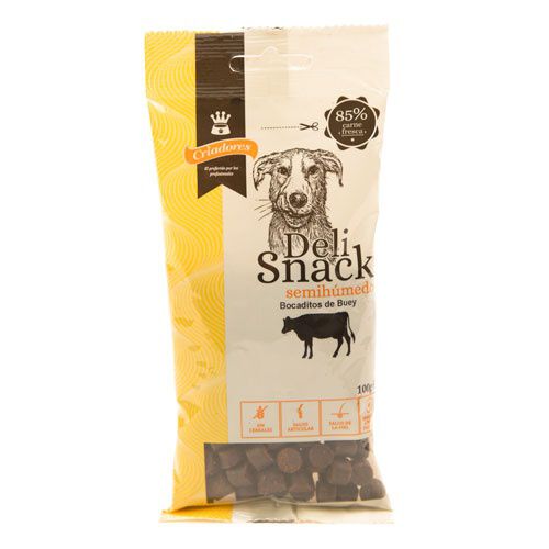 Criadores snack semih&uacute;medo de buey para perros Imagen numero 1