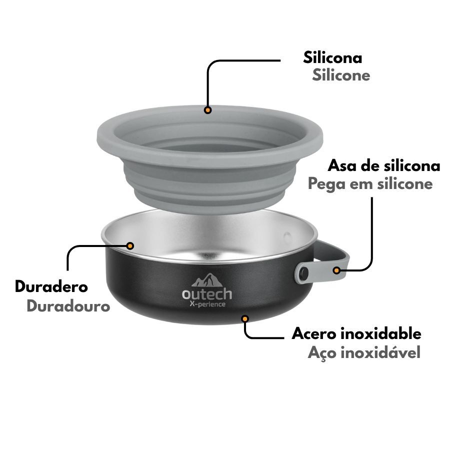 Outech X-perience Comedero Plegable Portatil para perros, , large Imagen numero 4