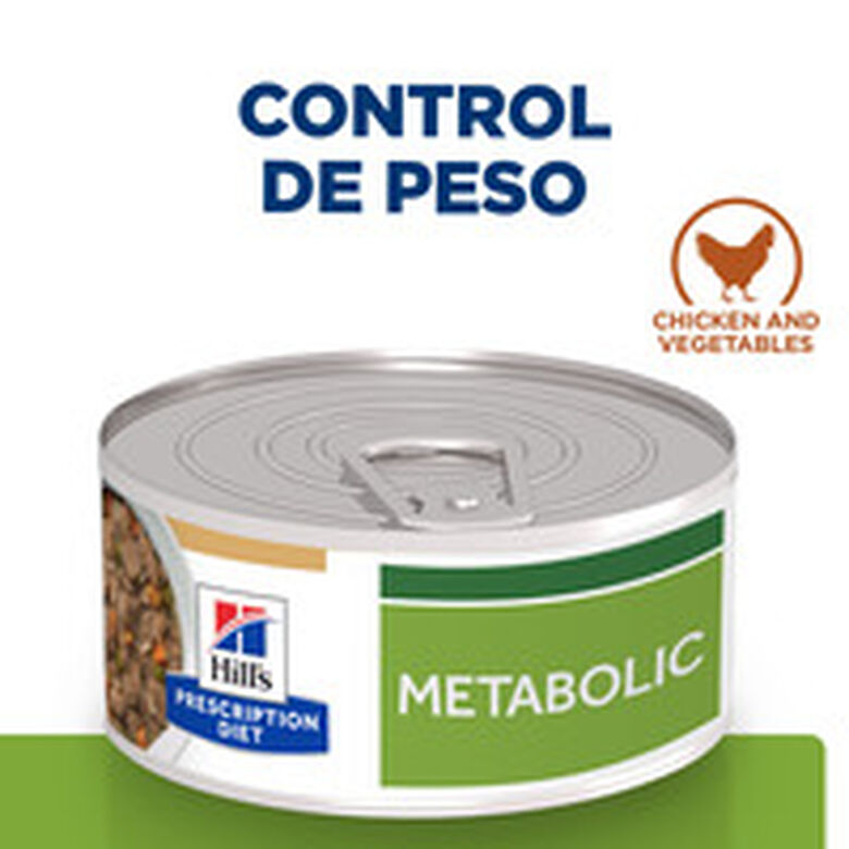 Hill&#039;s Adult Mini Prescription Diet Metabolic Estofado de Pollo y Verduras para perros thumbnail