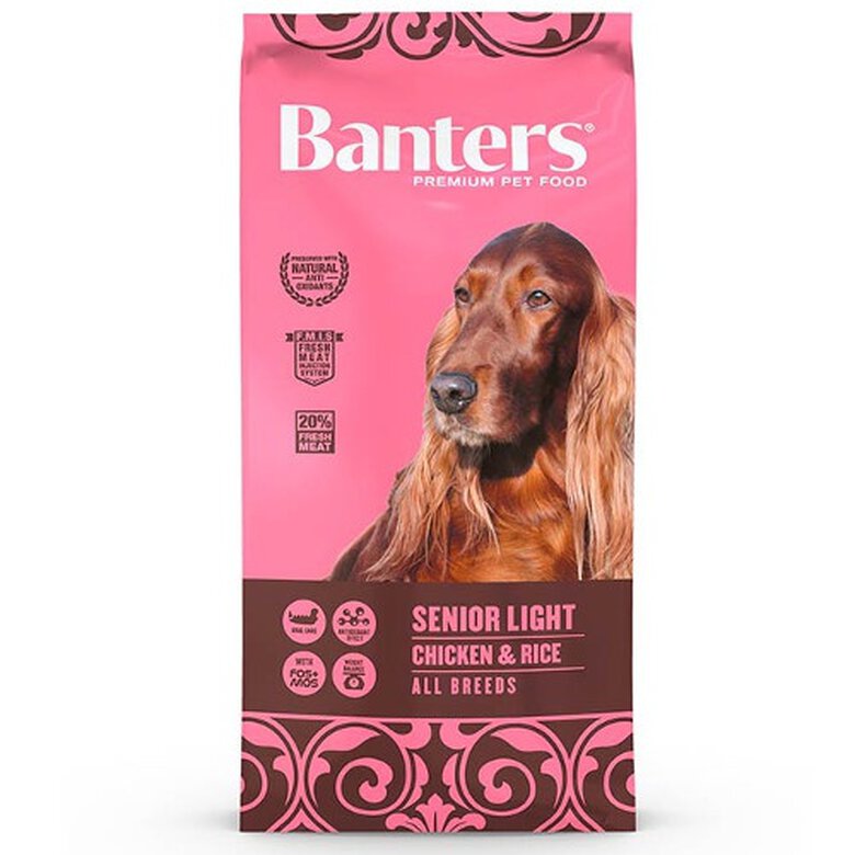 15 kg Banters Senior Light Pollo y Arroz pienso para perros,  Imagen numero 1 Banters Sensitive Salmón pienso para perros ligero Imagen numero 1