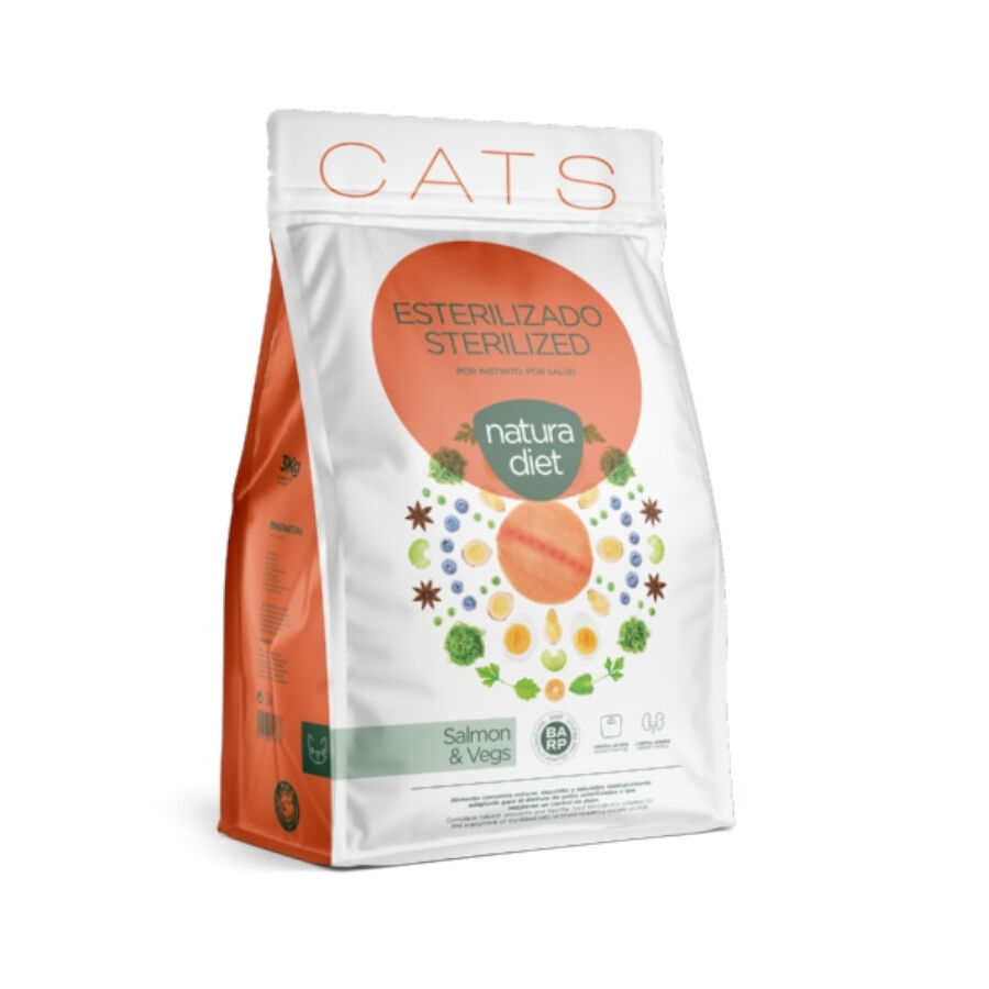 Natura Diet Sterilized Salmón y Vegetales pienso para gatos