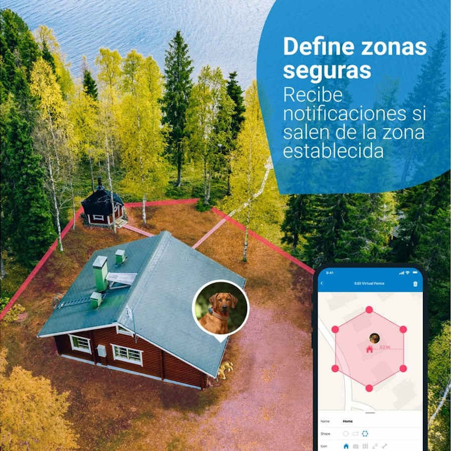 Tractive Localizador GPS color azul para perros, , large Imagen numero 4