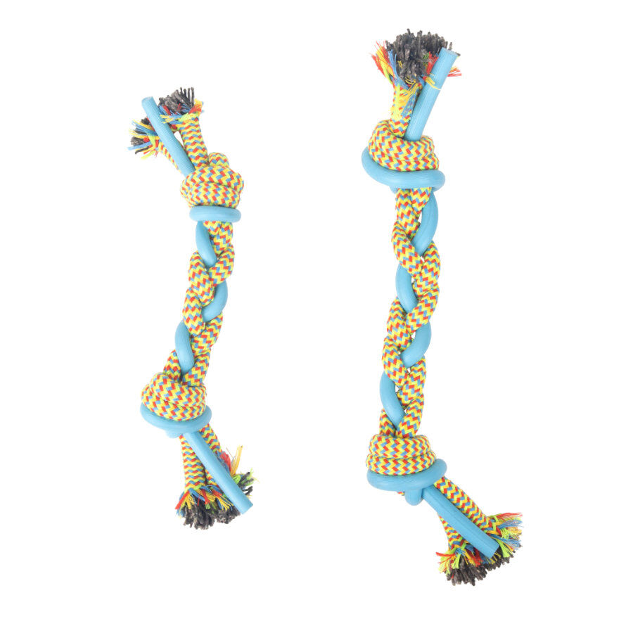 Tootoy! Pull Multi-texture Rope Azul Mordedor de cuerda para perro, , large Imagen numero 3