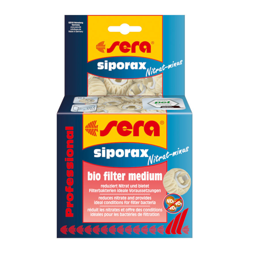 Sera Siporax Nitrat-Minus Professional Medio de Filtrado Biológico para acuarios