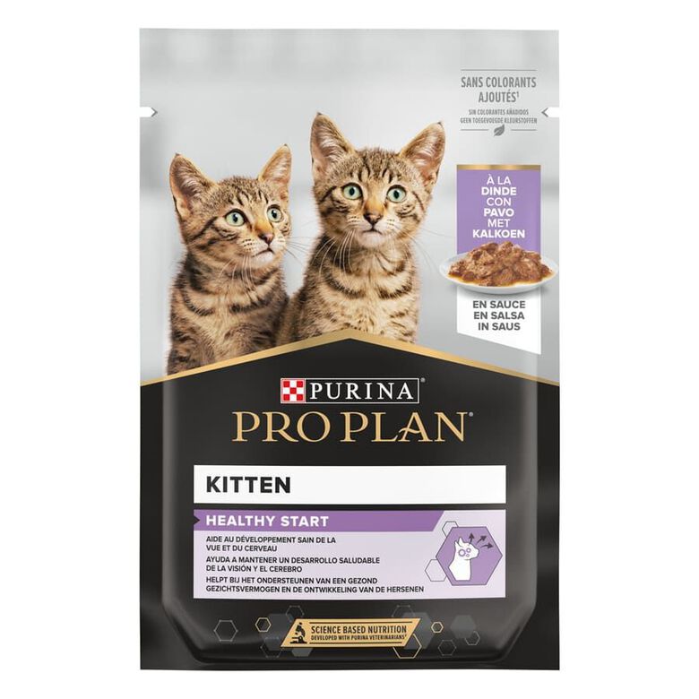 Pro Plan NutriSavour Feline Kitten Pavo en salsa sobre para gatitos thumbnail