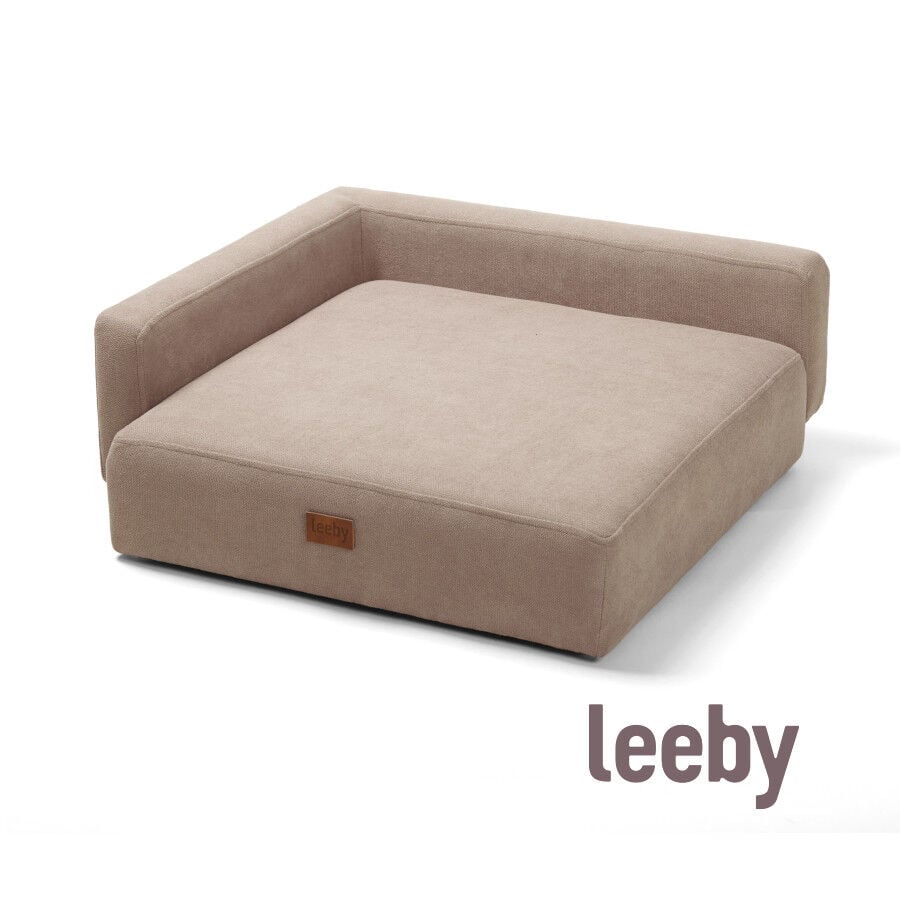 Leeby sof&aacute; chaiselongue beige para perros, , large Imagen numero 2