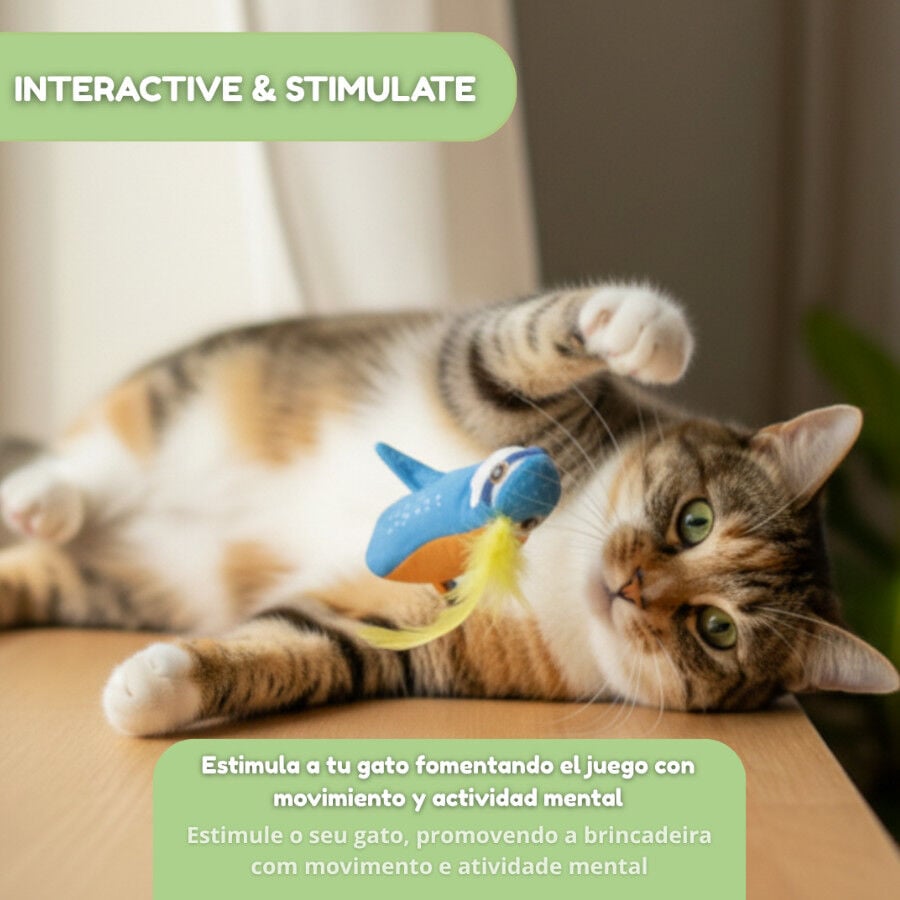 Tootoy! Peluche Interactivo de Pájaro para gatos thumbnail