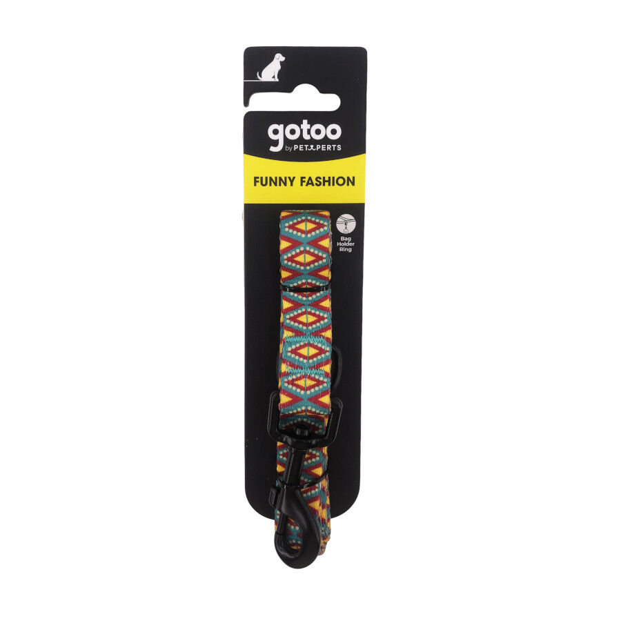 Gotoo Correa estampado geom&eacute;trico para perros, , large Imagen numero 4