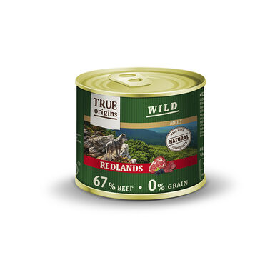 True Origins Wild Redlands Ternera lata para perros