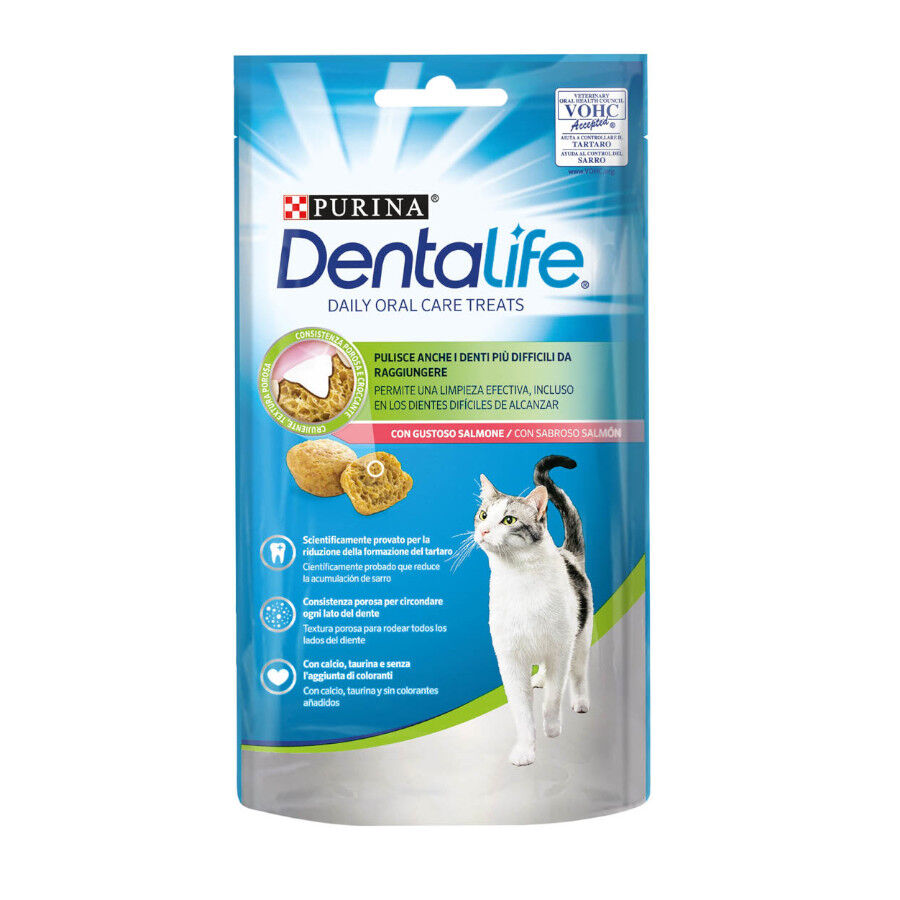 Dentalife Daily Oral Salmón Snacks Dentales para gatos thumbnail