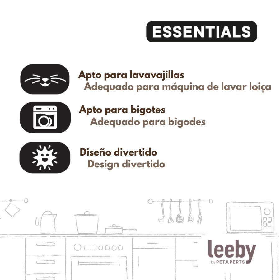 Leeby Comedero de Cer&aacute;mica Amarillo con Orejitas para gatos, , large Imagen numero 5
