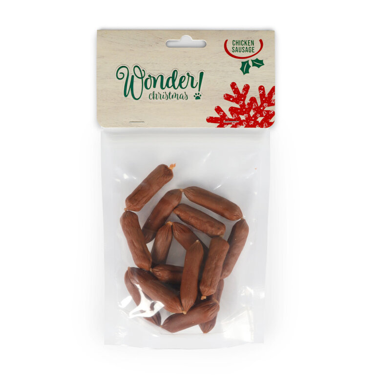 80 g Wonder Christmas Salchichas de Pollo Navideñas para perros,  Imagen numero 3 80 g Wonder Christmas Salchichas de Pollo Navideñas para perros, , large Imagen numero 3