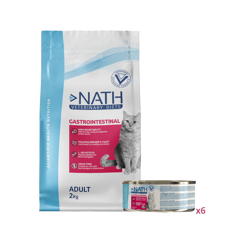 Pack Nath Gastrointestinal - pienso y comida húmeda para gato, , large image number null