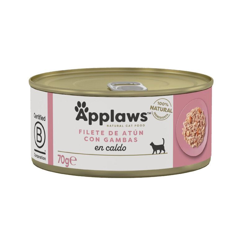 70 g Applaws Atún y Gambas lata natural para gatos,  Imagen numero 1 70 g Applaws Atún y Gambas lata natural para gatos, , large Imagen numero 1