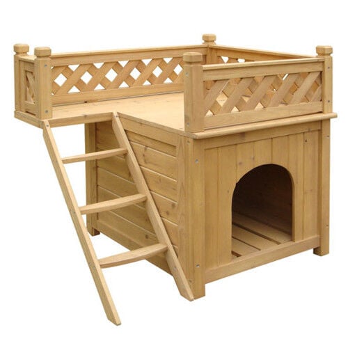 TK Pet Maison caseta madera para perro con 2 pisos Imagen numero 1