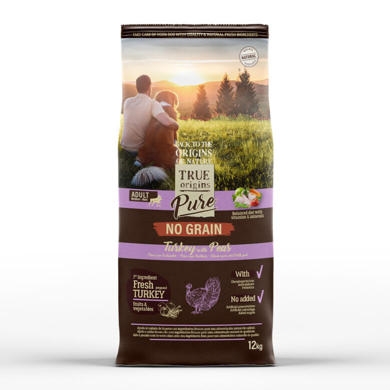 True Origins Pure Grain Free Adult Pavo pienso para perros thumbnail