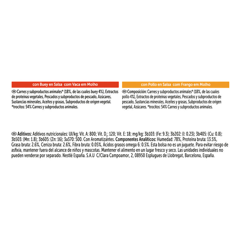 4 sobres x 80 g Felix Tasty Shreds Festín de Sabores Filetes en Salsa sobre para gatos,  Imagen numero 2 4 sobres x 80 g Felix Tasty Shreds Festín de Sabores Filetes en Salsa sobre para gatos, , large Imagen numero 2