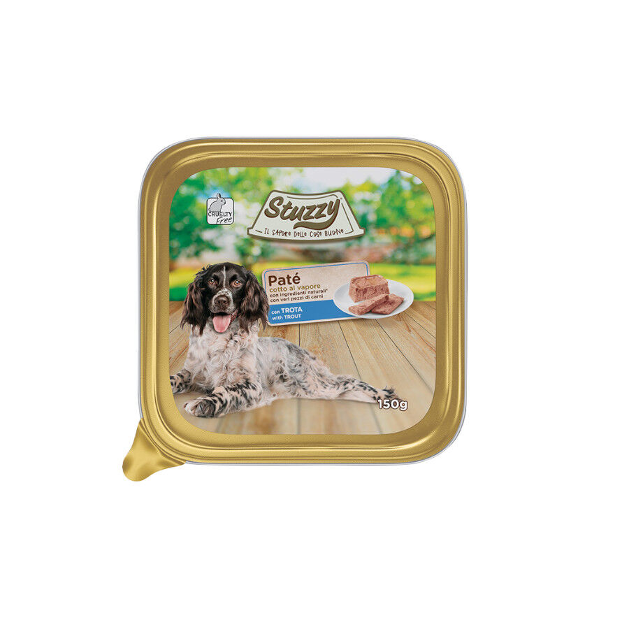 150 g Stuzzy trucha tarrina para perros, , large Imagen numero 1