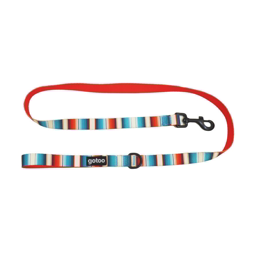 Gotoo Correa multicolor de rayas para perros