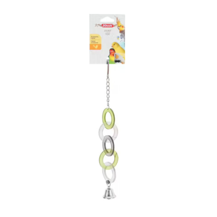Zolux Anillos de juguete acr&iacute;licos con campana para p&aacute;jaros, , large Imagen numero 1