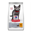 Hill’s Science Plan Sterilised Kitten Pollo pienso para gatos, , large image number null