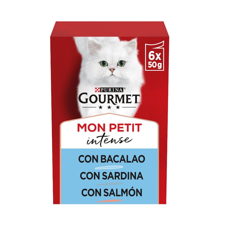 Gourmet Mon Petit Selección Pescados en salsa sobre para gatos