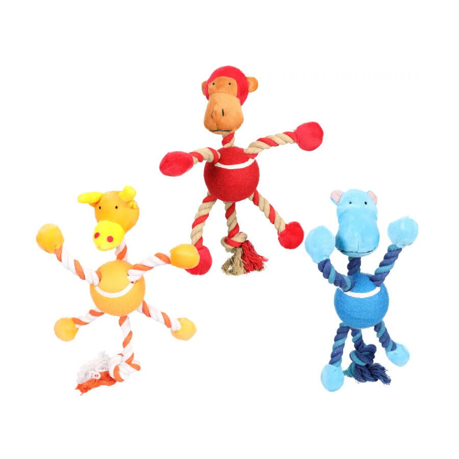 Flamingo Peluche de Pelota con Cuerdas para perros thumbnail