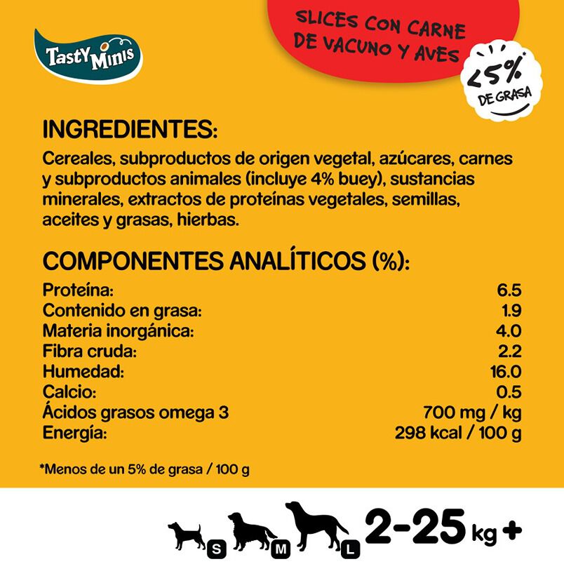 Pedigree Tasty Mini Snacks Sabor Buey y Ave para Perros thumbnail