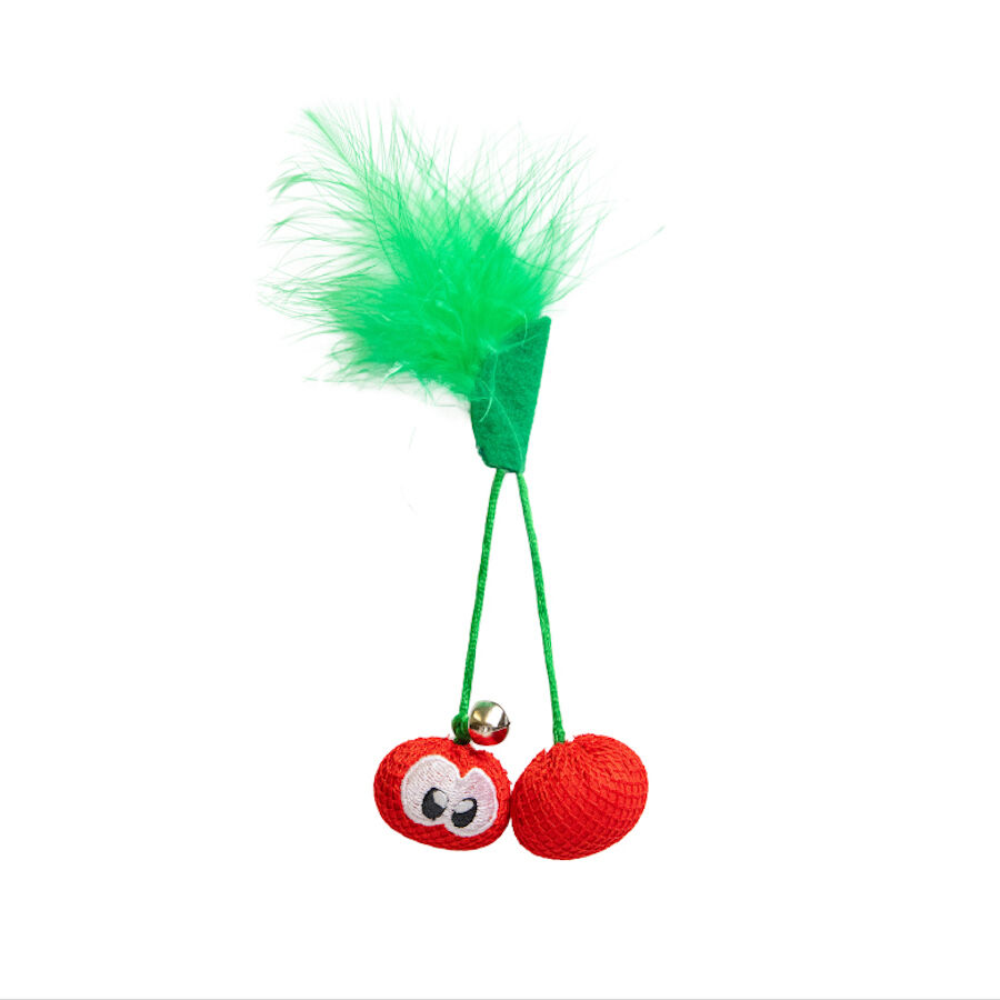 Catstages Dental Cherries Peluche Suave de Cerezas para gatos
