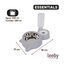 Leeby Comedero y Dispensador de Agua 2 en 1 Acero Inoxidable Gris para gatos, , large indicador imagen numero 4