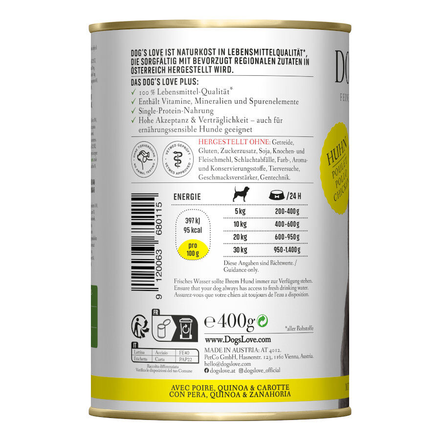 Dog&#039;s Love Adulto Pollo lata para perros thumbnail