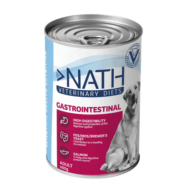 400 g Nath Veterinary Diets Gastrointestinal Salmón lata para perros,  Imagen numero 1 400 g Nath Veterinary Diets Gastrointestinal Salmón lata para perros, , large Imagen numero 1