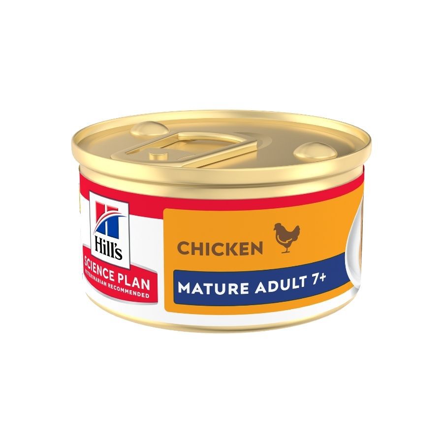 85 g Hill's Science Plan Mature Mousse de Pollo lata para gatos, , large Imagen numero 2