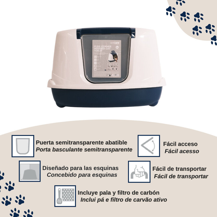 Nice Care Arenero Flip Corner Azul para Gatos thumbnail