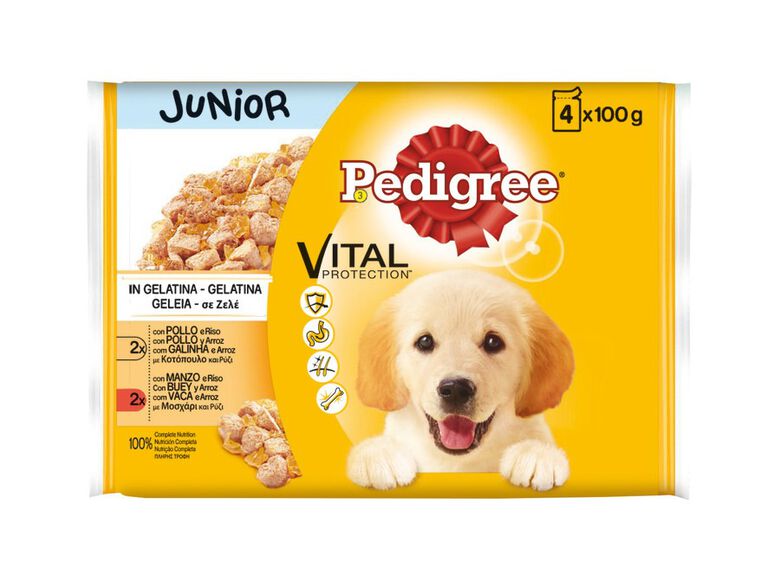 Pedigree Pollo y Buey con Arroz Gelatina en Bolsita para Cachorros - Multipack thumbnail