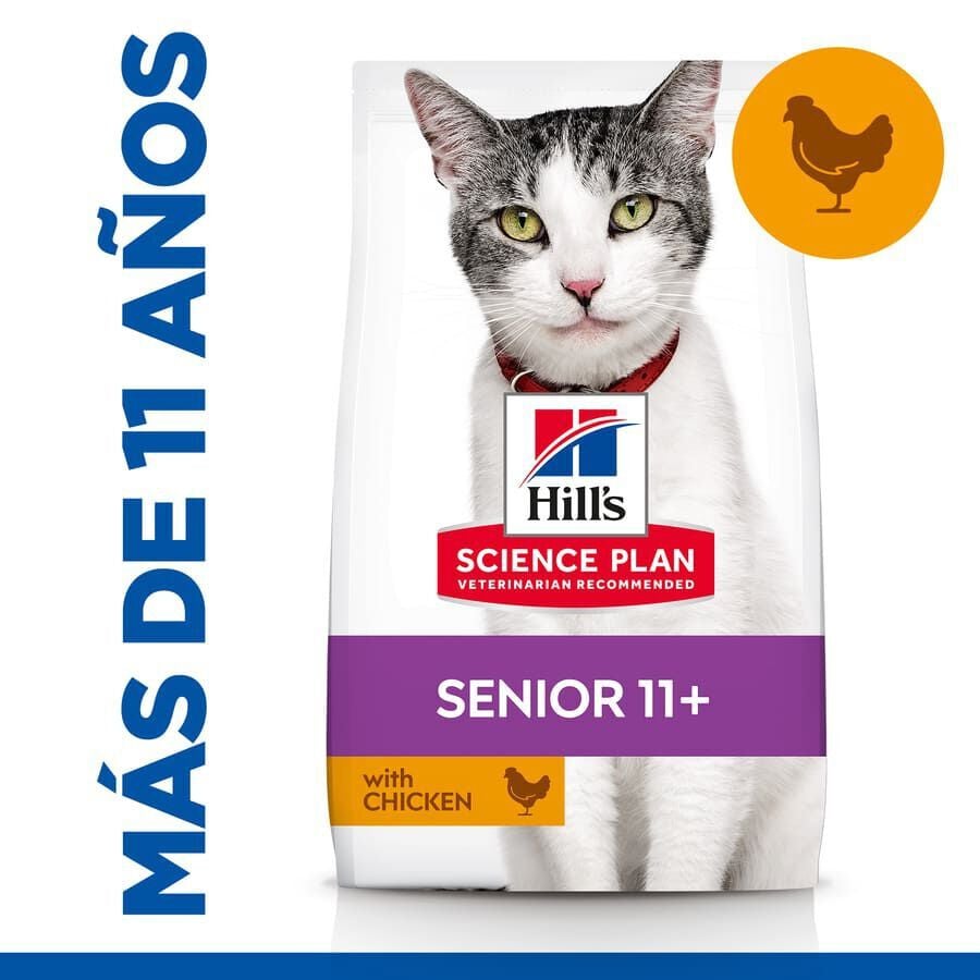 Hill&#039;s Science Plan Senior 11+ Pollo Pienso para gatos thumbnail