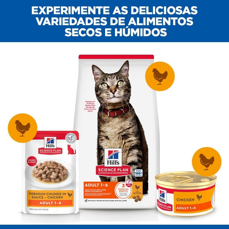 85 g Hill's Science Plan Adult Mousse de Pollo lata para gatos, , large Imagen numero 6