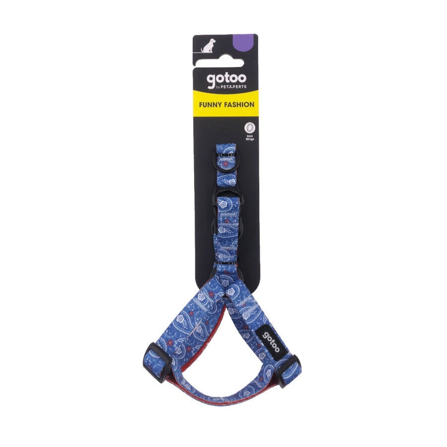 Gotoo Arn&eacute;s estampado cachemira azul para perros, , large Imagen numero 6