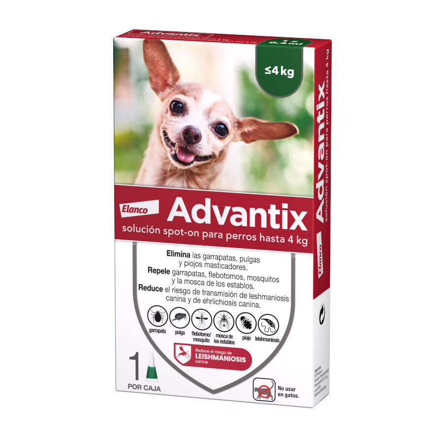 0-4 kg (1 ud.) Advantix Pipetas Antiparasitarias para perros, , large Imagen numero 1