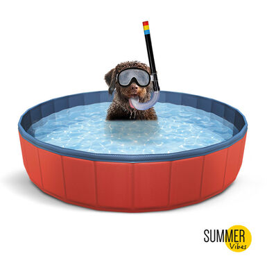 Summer Vibes Piscina Roja para perros