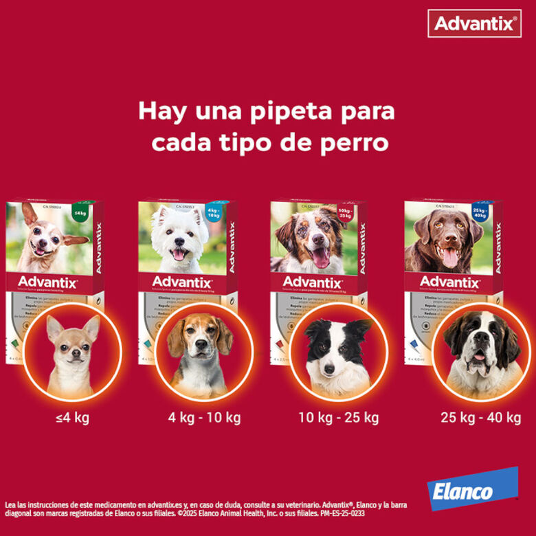 Advantix Pipetas Antiparasitarias para perros thumbnail