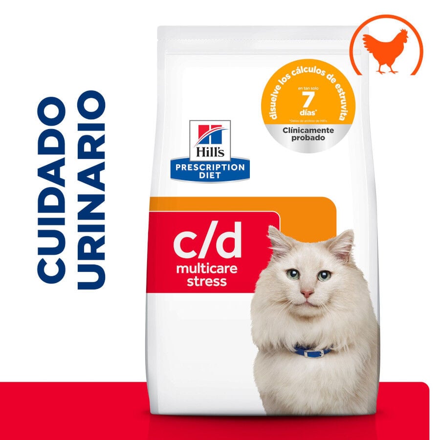 12 kg Hill's Prescription Diet Urinary Care c/d multicare stress pollo pienso para gatos, , large Imagen numero 2