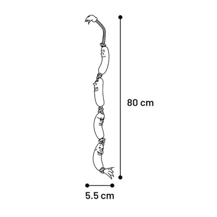 Flamingo Salchichas con cuerda juguete para perros&nbsp;, , large Imagen numero 2
